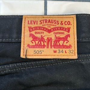 Black Levi 505 Jeans
